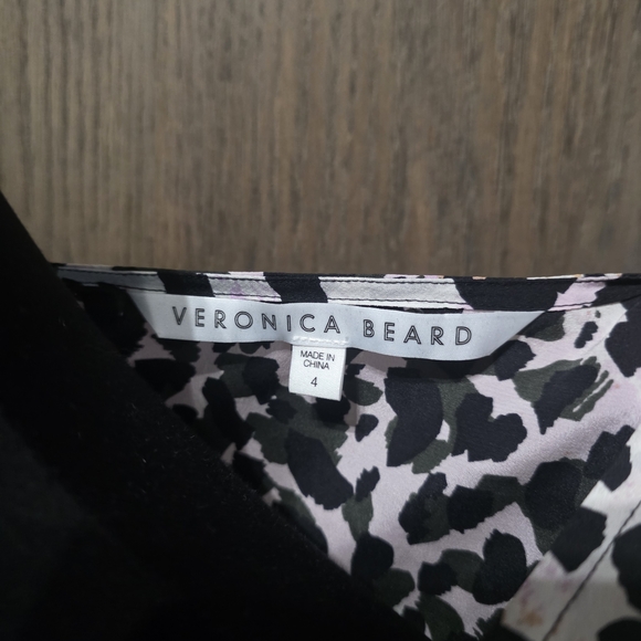 Veronica Beard Animal Print Blouse - Picture 3 of 4